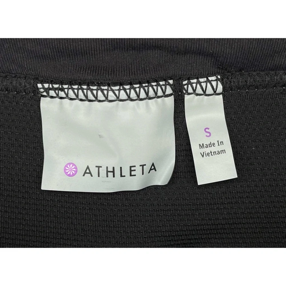 Athleta Bettona 2 In 1 Small Skirt Capri Crop Black Leggings Cargo Pockets - Picture 3 of 3